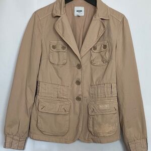 Vintage Moschino Jeans Tan Button-up Jacket